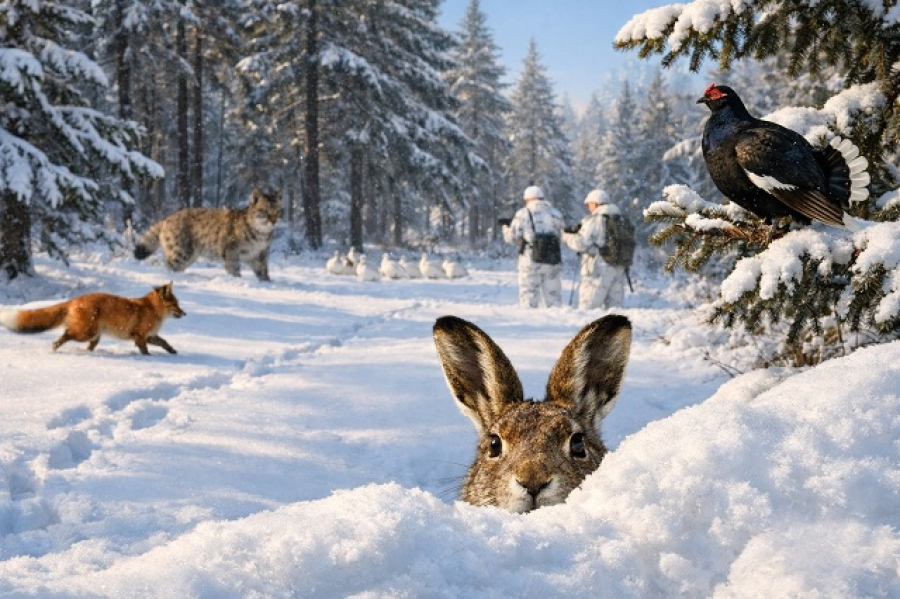 Зимний учет в Татарстане: зайцы прибавили, лисы ушли в минус, рыси стабильны