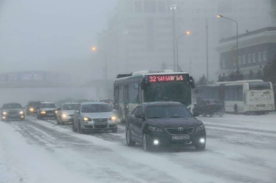 Снегопад и метель ожидаются в Казахстане 19-21 декабря