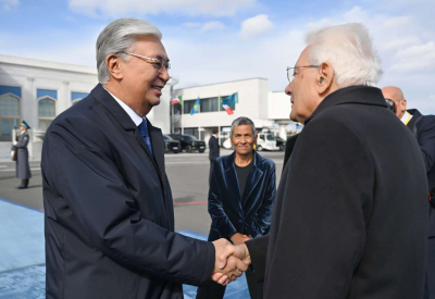 Токаев проводил Президента Италии в аэропорту Астаны