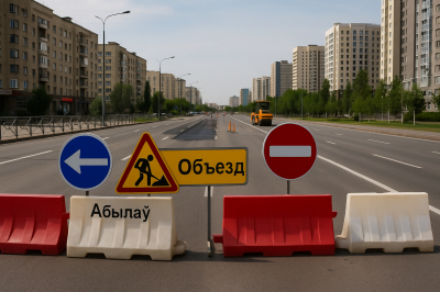 В Астане перекроют участок проспекта Абылай хана