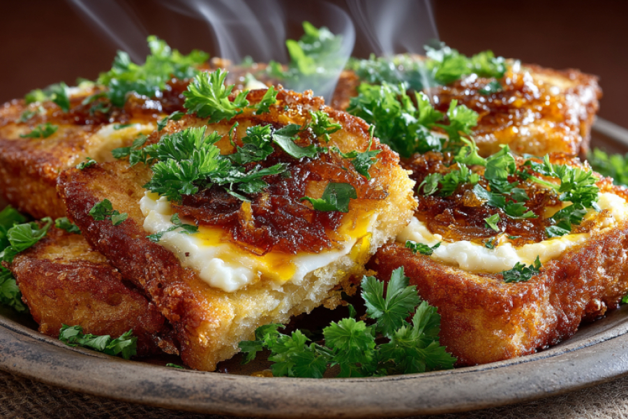 Трачу всего 40 рублей на эти луковые гренки &mdash; вкуснейшая закуска за 5 минут!