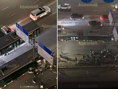 В Астане автобус врезался в столб, есть пострадавшие