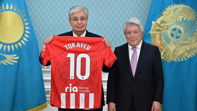 Токаев принял президента мадридского «Атлетико»