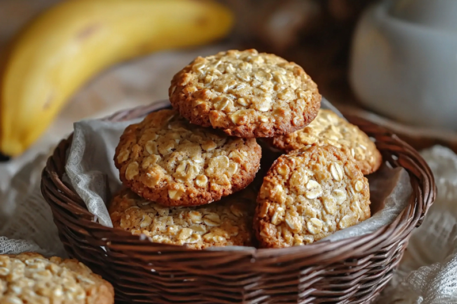 Постное овсяное печенье без масла &mdash; пять ингредиентов, а вкус как у любимой сдобы