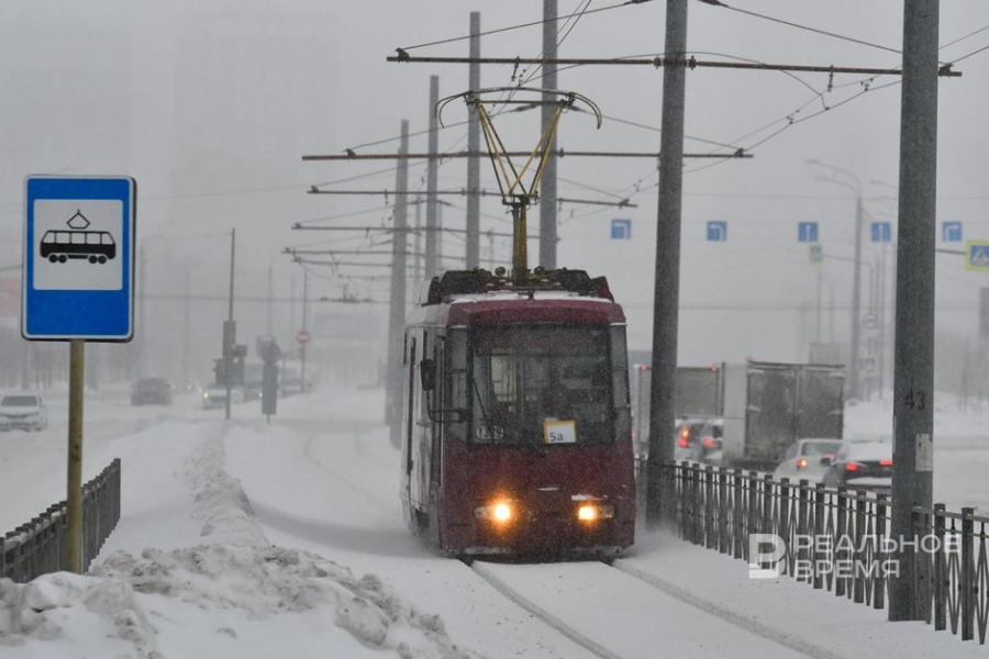 В Казани движение трамваев № 5, 5а, 6 и 7 приостановлено