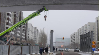 Завершено строительство LRT по улице Сыганак