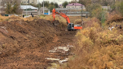 Противопаводковые работы в Арыси: Расчистка природного оврага «Кабылсай» на особом контроле