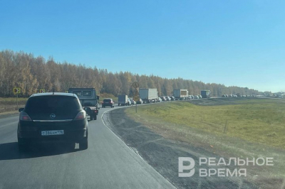 Затор в Набережные Челны растянулся на 10 км из-за ДТП