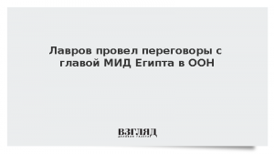 Лавров провел переговоры с главой МИД Египта в ООН