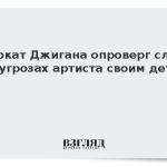 Адвокат Джигана опроверг слухи об угрозах артиста своим детям