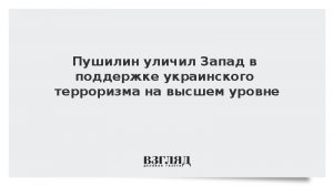 Пушилин уличил Запад в поддержке украинского терроризма на высшем уровне
