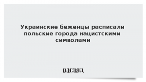 Украинские беженцы расписали польские города нацистскими символами