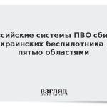 Российские системы ПВО сбили 43 украинских беспилотника над пятью областями