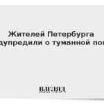 Жителей Петербурга предупредили о туманной погоде