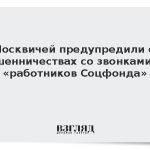 Москвичей предупредили о мошенничествах со звонками от «работников Соцфонда»