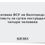При атаках ВСУ на Белгородскую область за сутки пострадали четыре человека