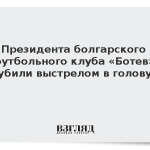 Президента болгарского футбольного клуба «Ботев» убили выстрелом в голову