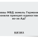 Главы МВД земель Германии отменили принцип единогласия из-за АдГ