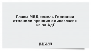 Главы МВД земель Германии отменили принцип единогласия из-за АдГ