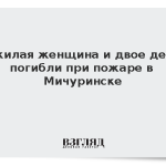 Пожилая женщина и двое детей погибли при пожаре в Мичуринске
