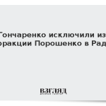 Гончаренко исключили из фракции Порошенко в Раде