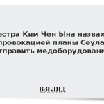 Сестра Ким Чен Ына назвала провокацией планы Сеула отправить медоборудование