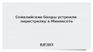 Сомалийские банды устроили перестрелку в Миннесоте