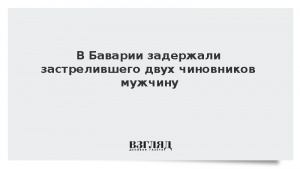 В Баварии задержали застрелившего двух чиновников мужчину