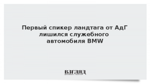 Первый спикер ландтага от АдГ лишился служебного автомобиля BMW