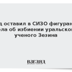 Суд оставил в СИЗО фигуранта дела об избиении уральского ученого Зезина