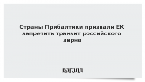 Страны Прибалтики призвали ЕС запретить транзит российского зерна