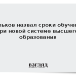 Фальков назвал сроки обучения при новой системе высшего образования