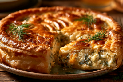 Зачем омлет на завтрак? За то же время собираю вкуснейший пирог в армянском стиле — яйца, мука, много-много зелени и в духовку