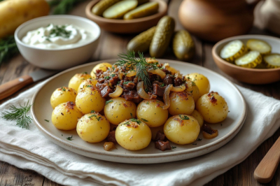 Вместо привычной картошки — белорусские комы: с луком и грудинкой, словно ужин в деревне
